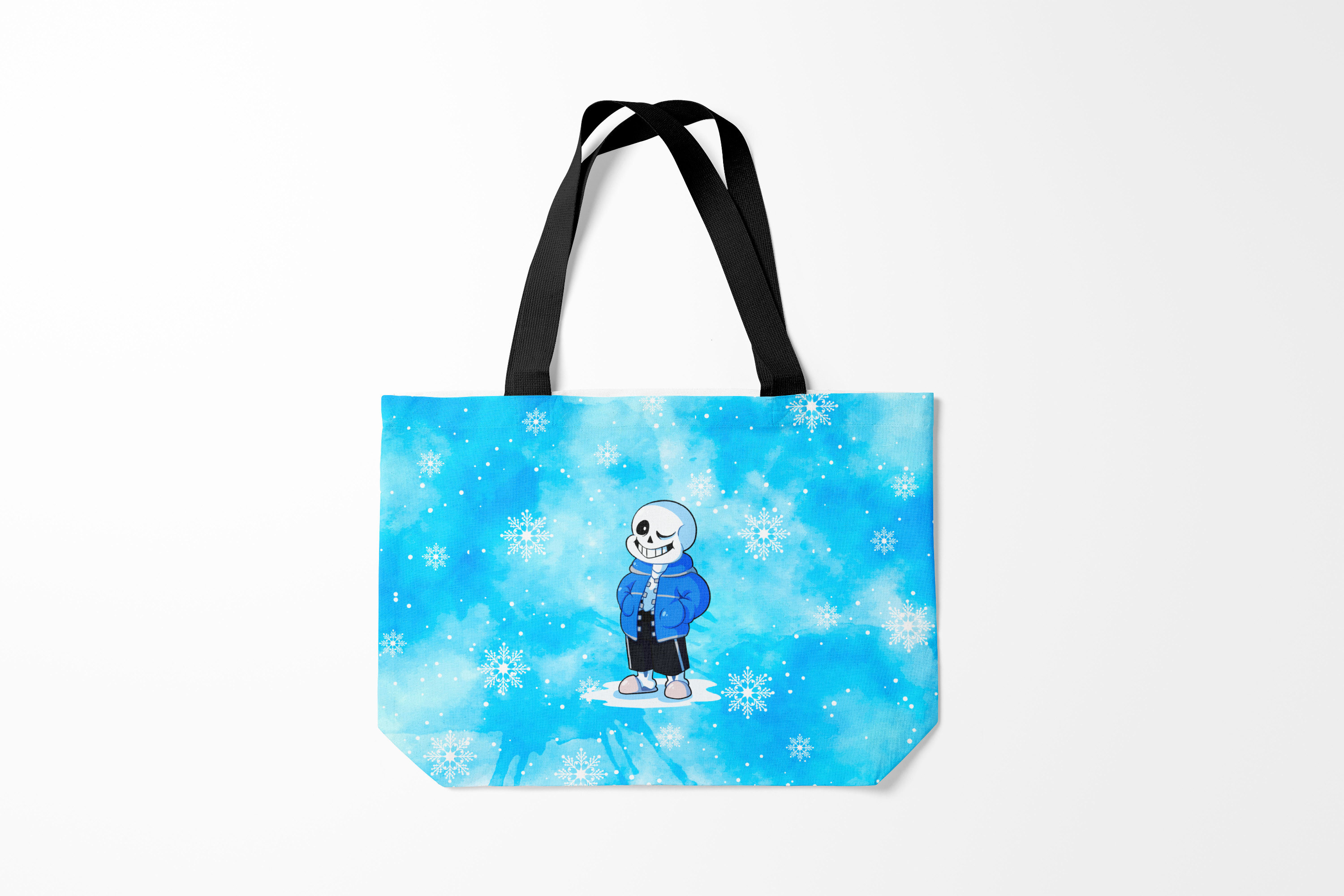

Сумка шoппер унисекс Burnettie Undertale, голубой, Undertale