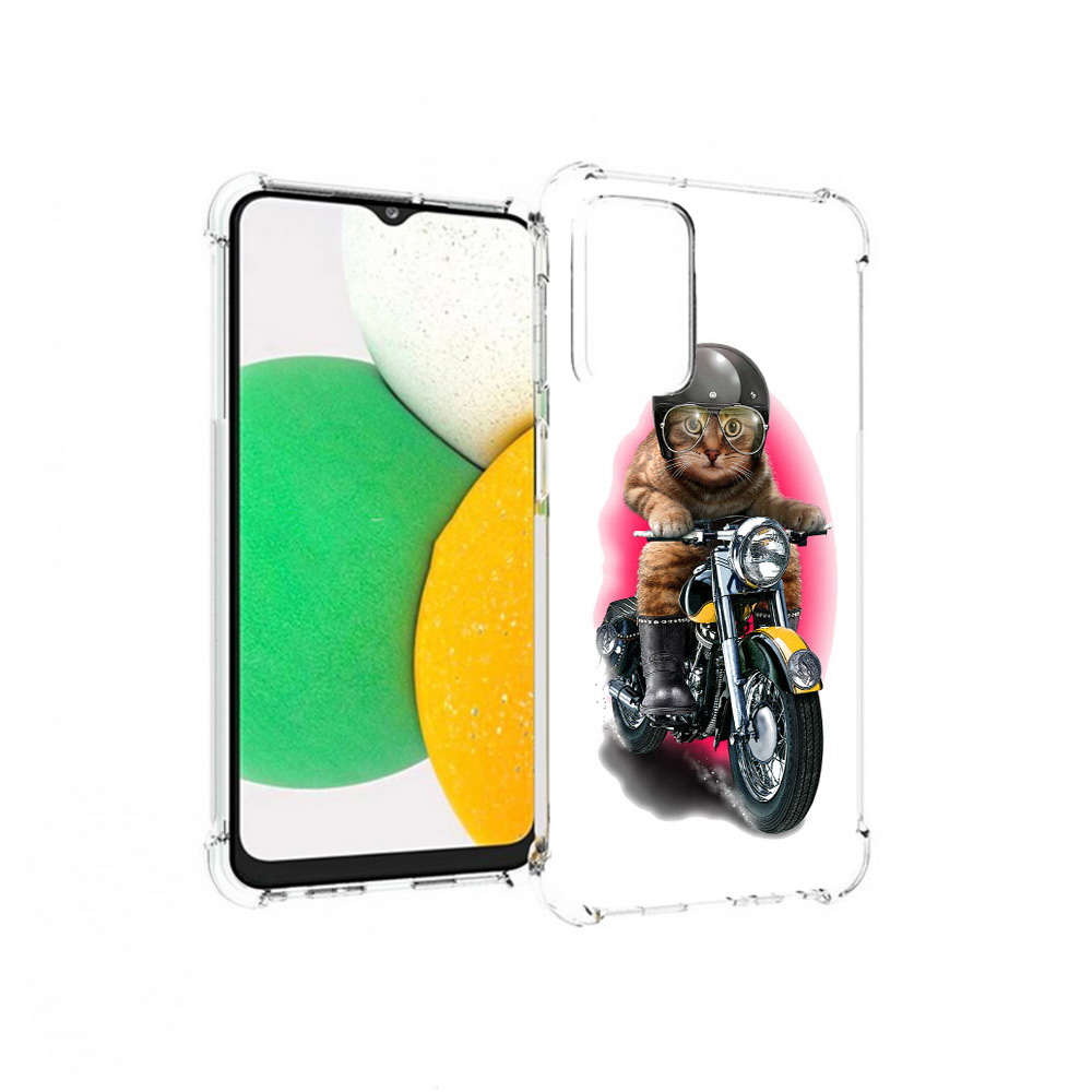 Чехол MyPads Tocco для Samsung Galaxy A23 мото-кот
