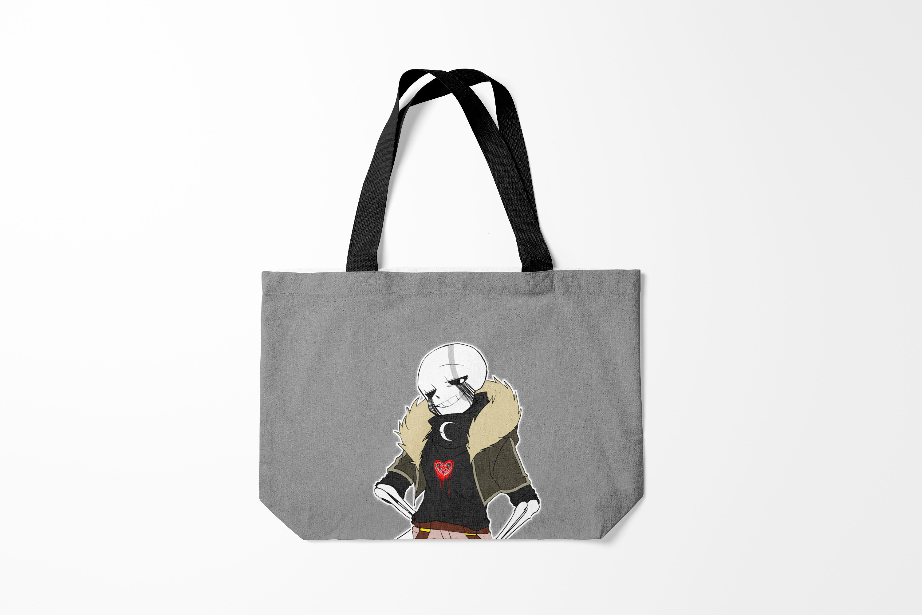 

Сумка шoппер унисекс Burnettie Undertale, серый, Undertale