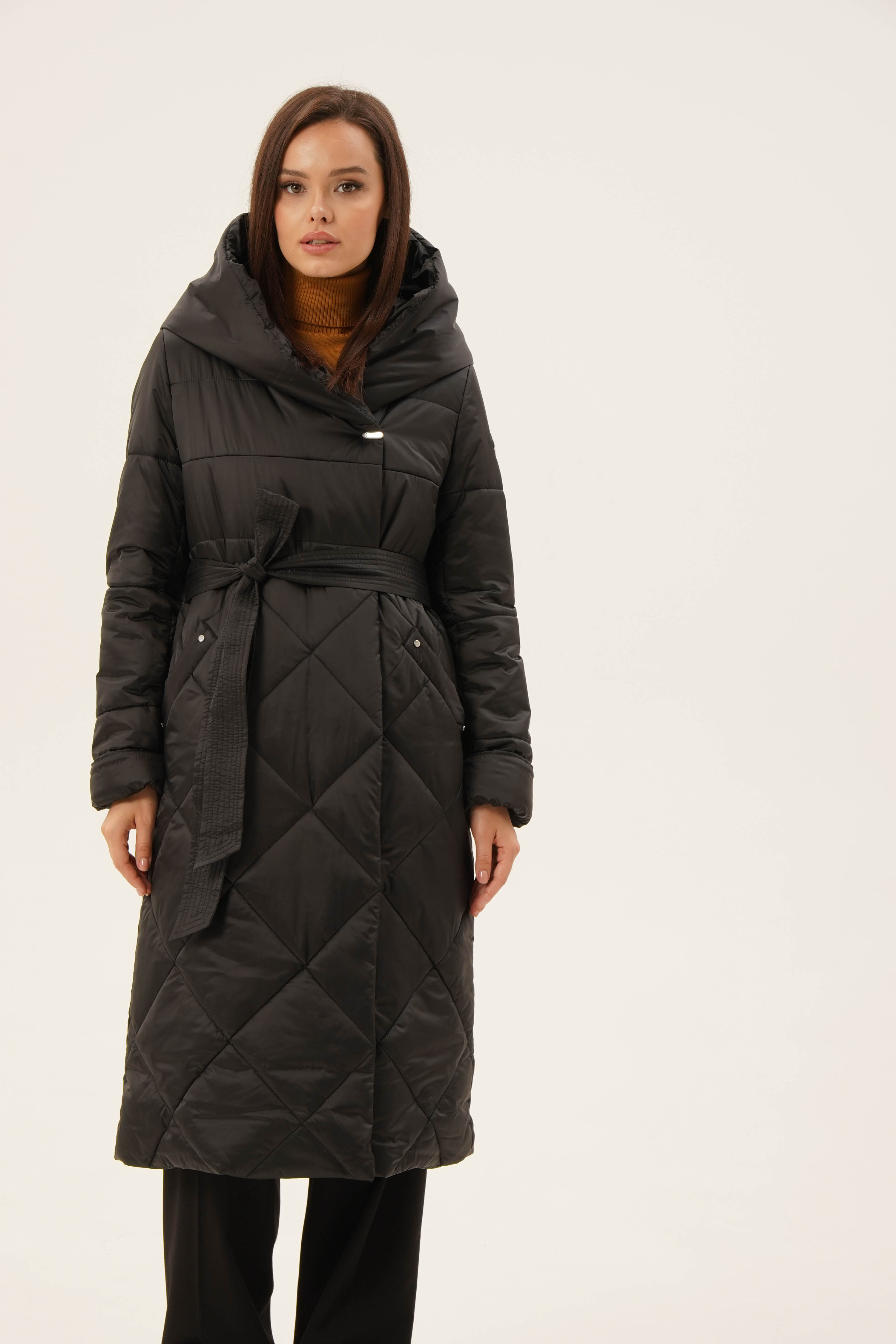 

Пальто женское Maritta 28-3010-50 черное 48 EU, Черный, 28-3010-50