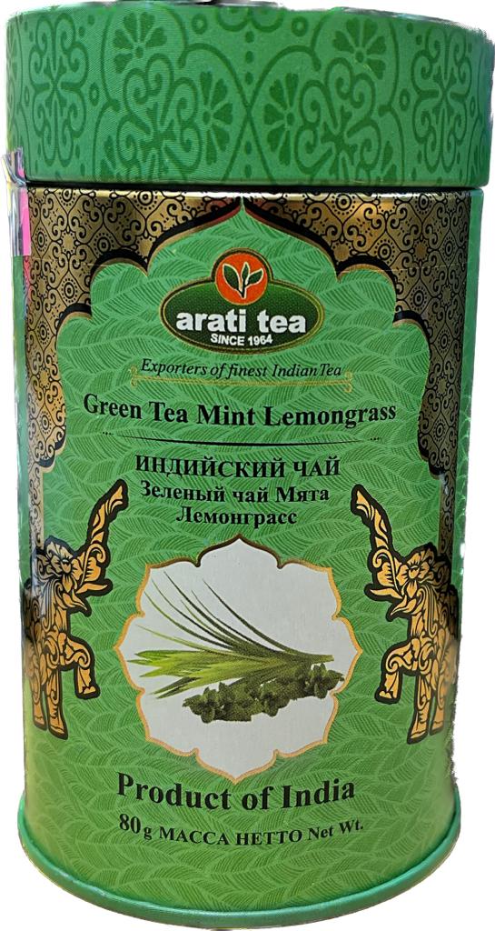 Чай зеленый Arati tea Mint Lemongrass Мята и лемонграсс 80 г
