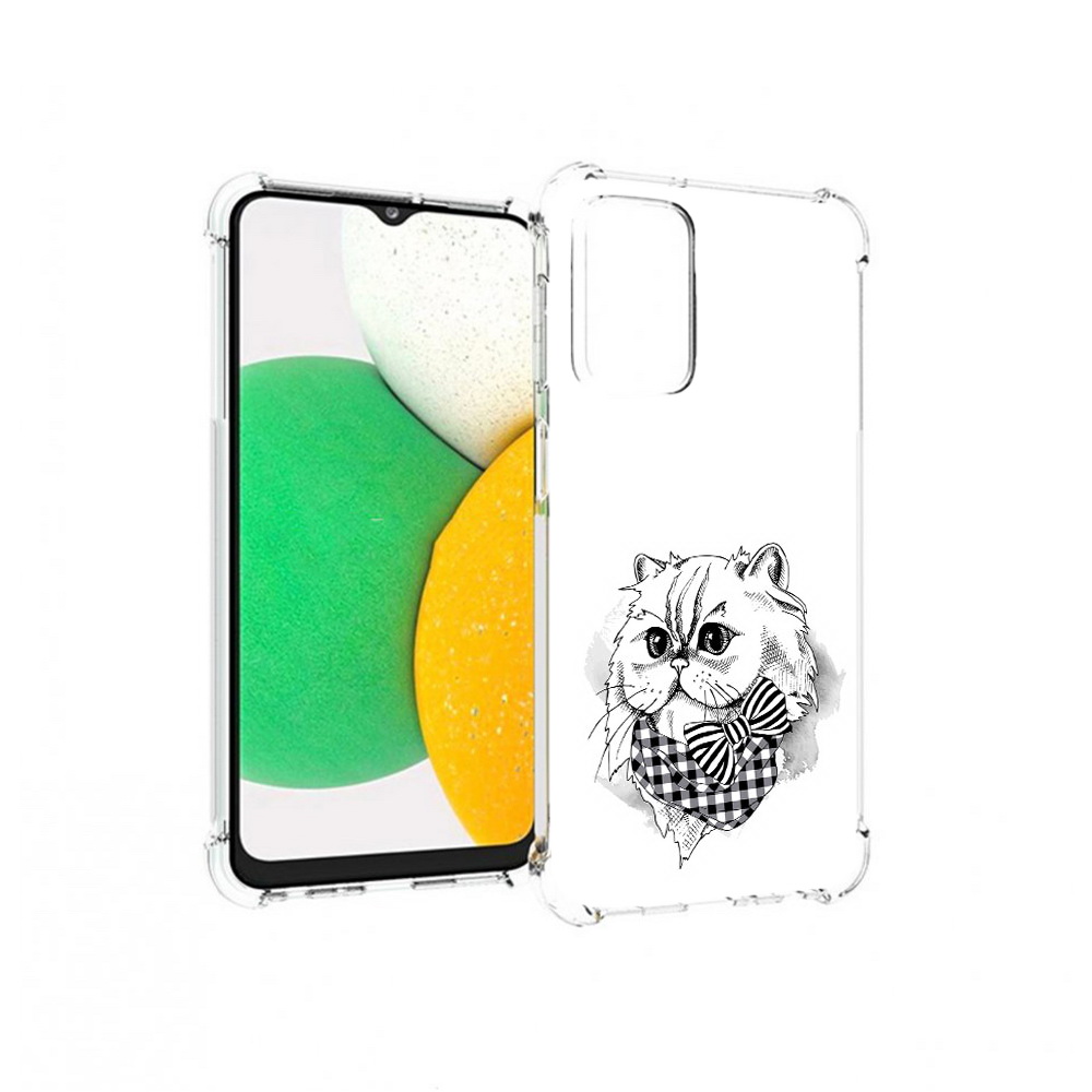 

Чехол MyPads Tocco для Samsung Galaxy A23 нарисованная красивая кошечка, Прозрачный, Tocco