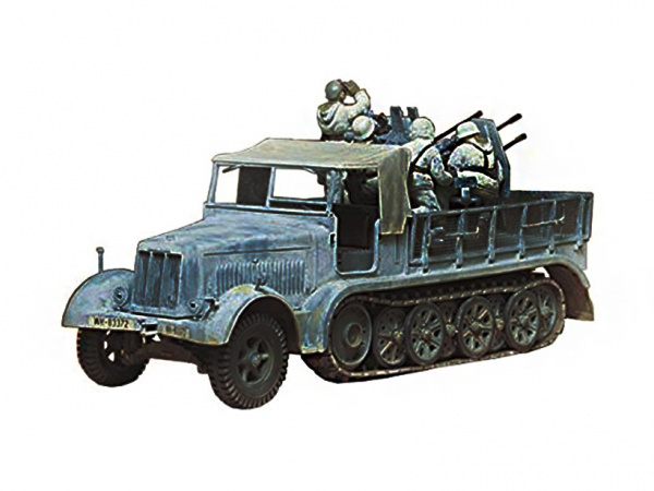 

Сборная модель Tamiya 1/35 8-тонный тягач с 4-х ств. 20мм зенит. с пятью фигурами 35050