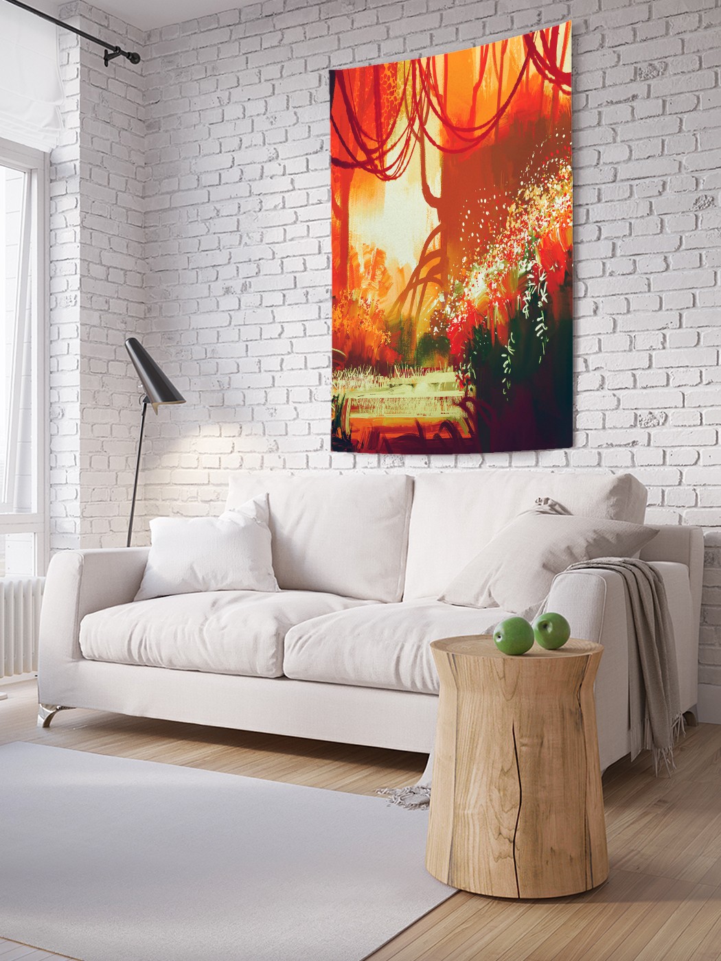 

Вертикальное фотопанно на стену JoyArty Лесная жара 150x200 см, Лесная жара