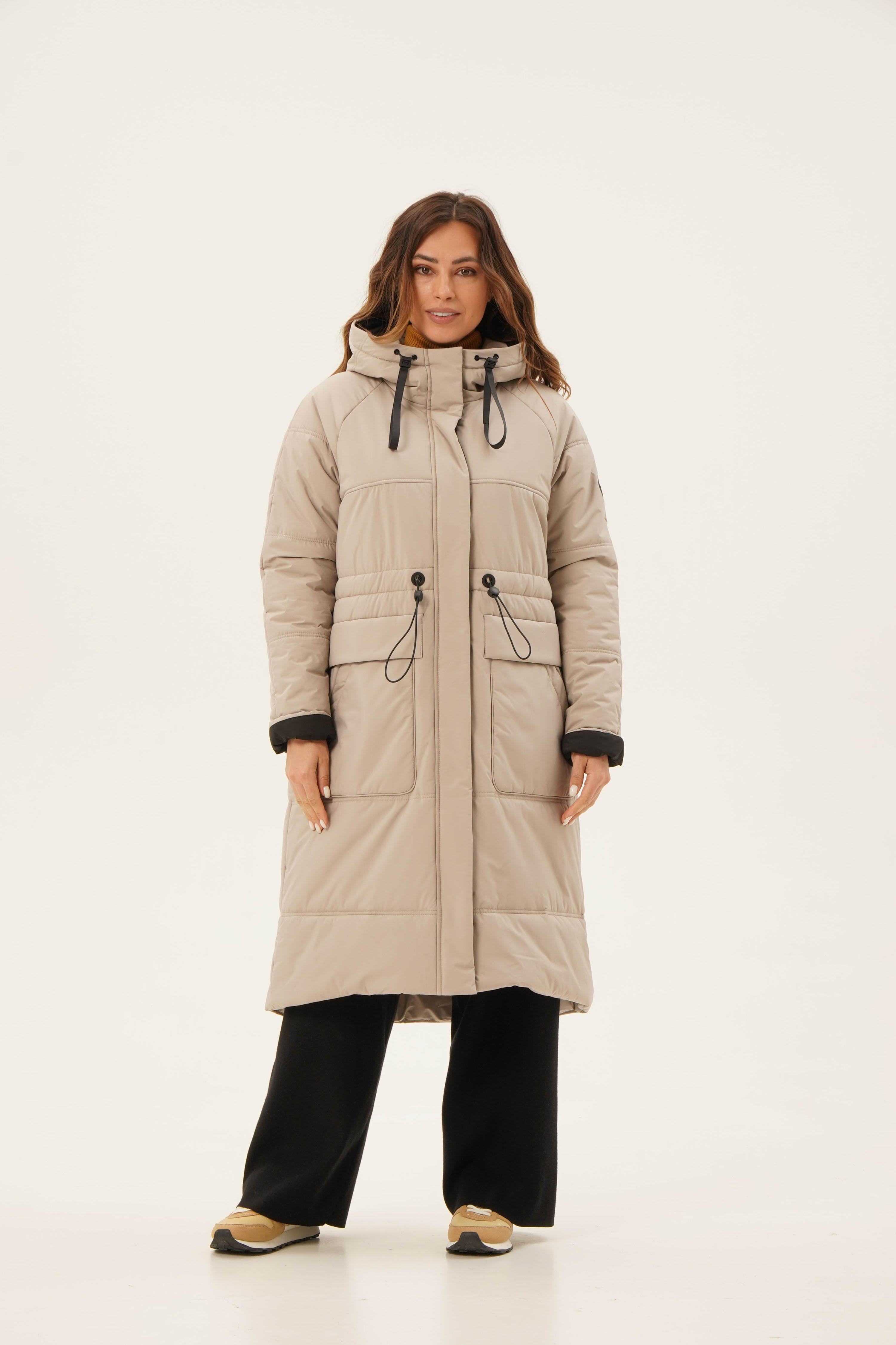 

Пальто женское Maritta 28-3006-10 бежевое 44 EU, 28-3006-10