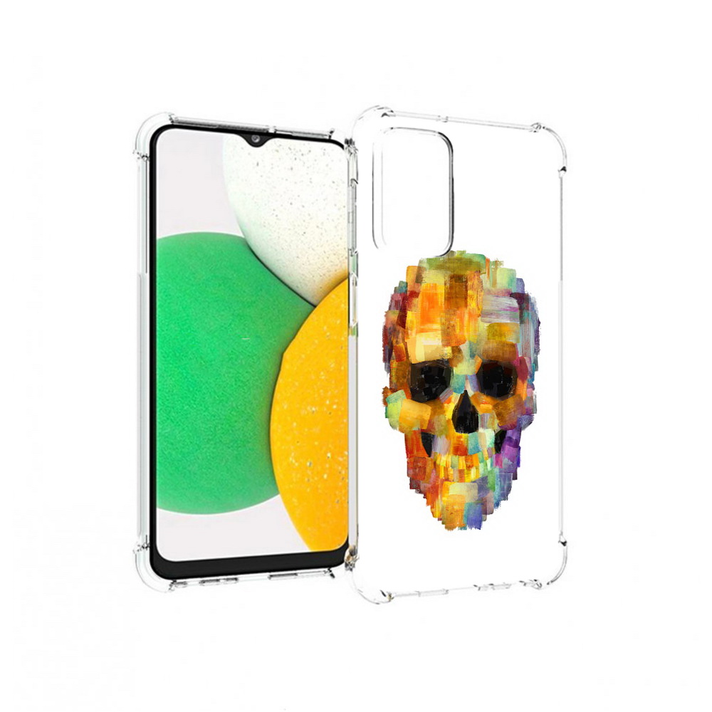 

Чехол MyPads Tocco для Samsung Galaxy A23 нарисованный череп, Прозрачный, Tocco