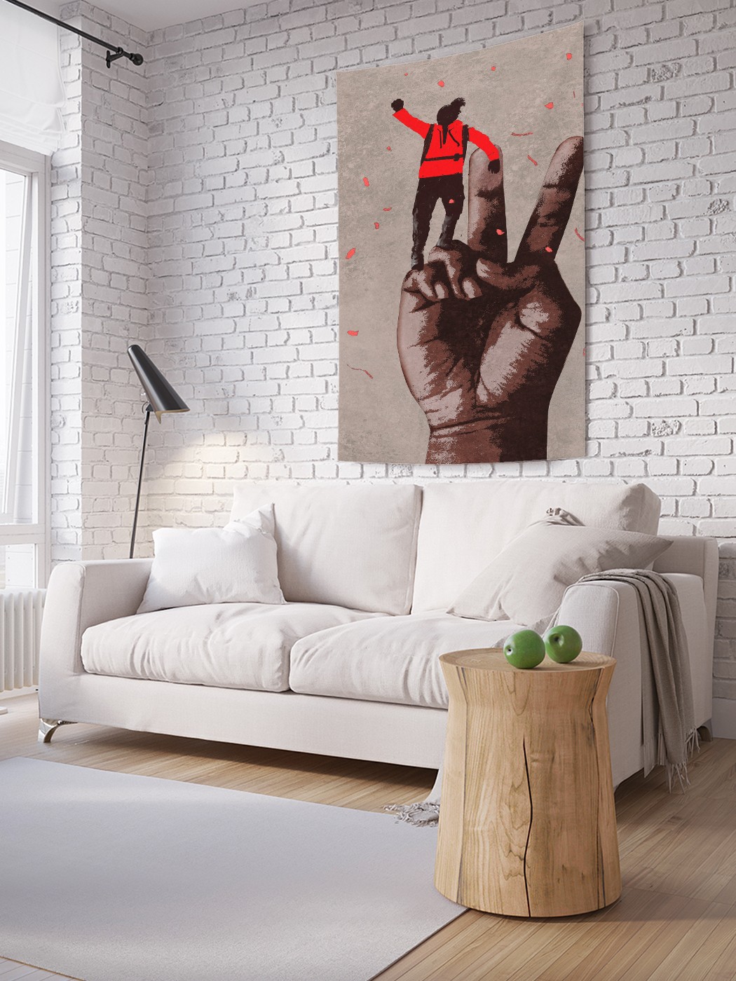 

Вертикальное фотопанно на стену JoyArty Мир всем 150x200 см, Мир всем