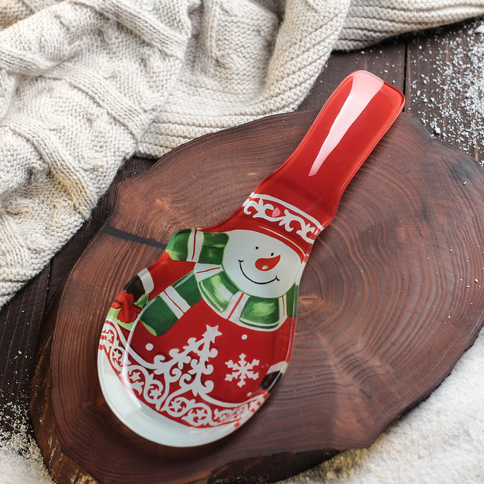 

Подставка под ложку Доляна «Снеговик», 24x10 см