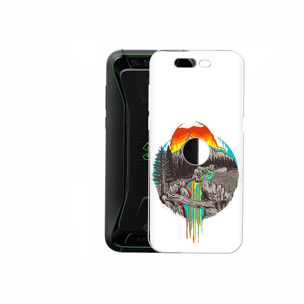 

Чехол MyPads Tocco для Xiaomi Black Shark Радужный водопад (PT144492.337.144), Прозрачный, Tocco