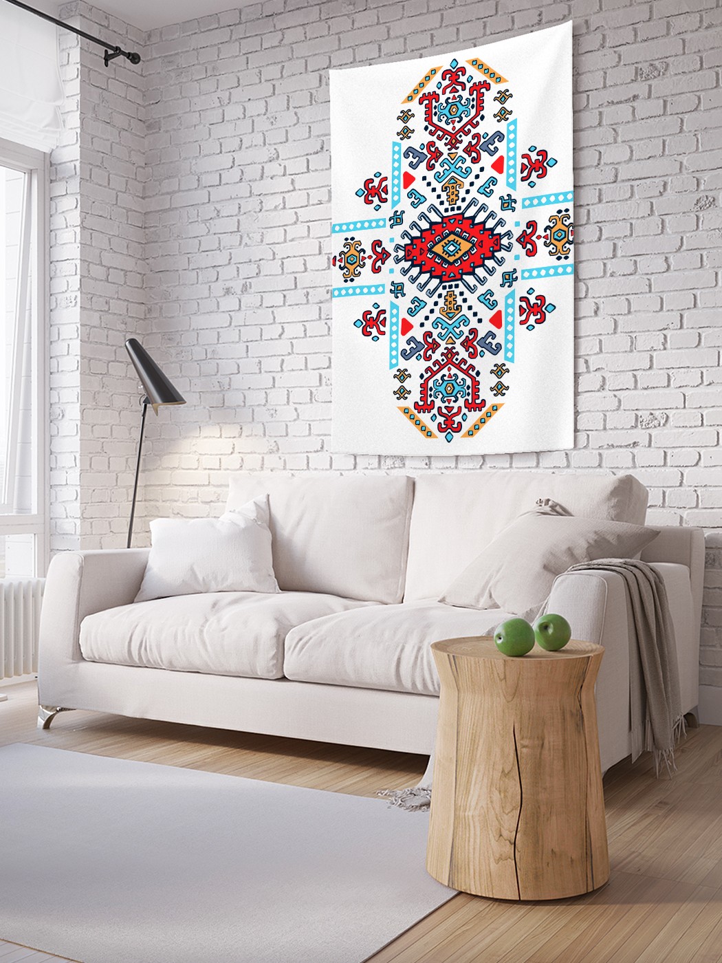 

Вертикальное фотопанно на стену JoyArty Расписной крест 150x200 см, Расписной крест