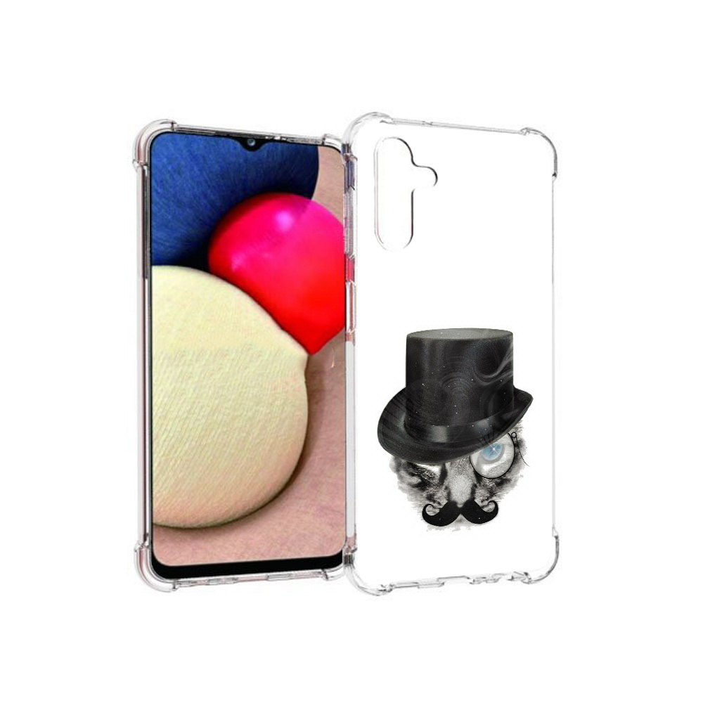 

Чехол MyPads Tocco для Samsung Galaxy A13 5G интелегентный кот (PT172412.530.378), Прозрачный, Tocco