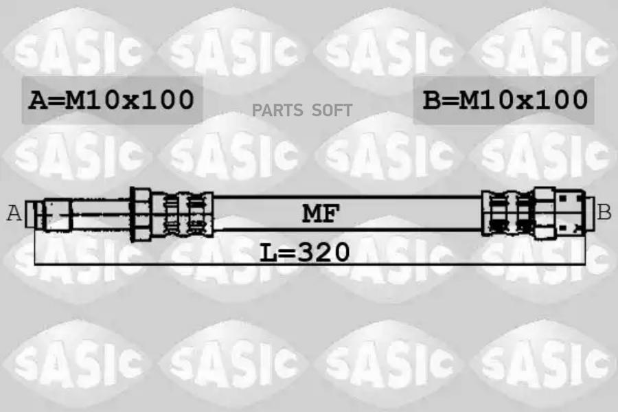 Тормозной Шланг SASIC 6606019