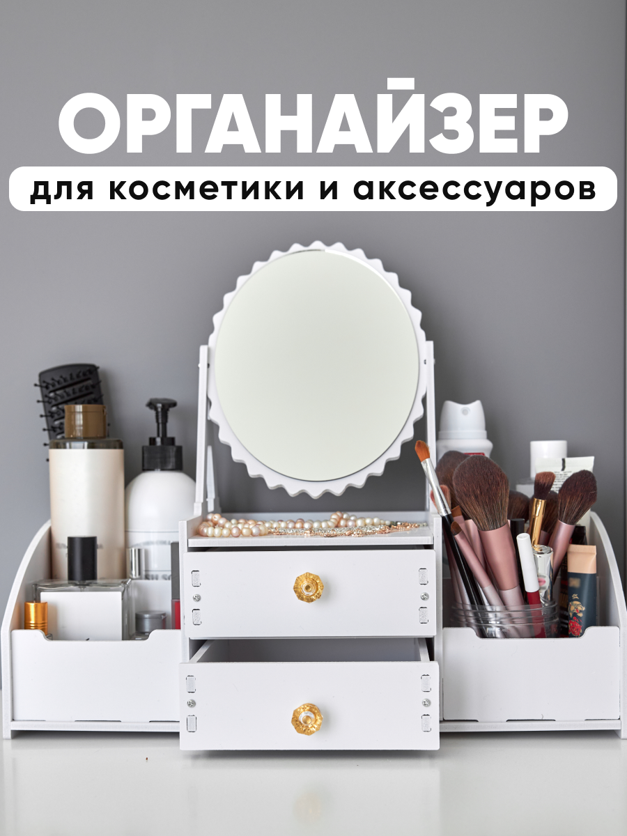 

Органайзер для косметики oqqi ажурный cosm-mirror, Органайзер для косметики ажурный