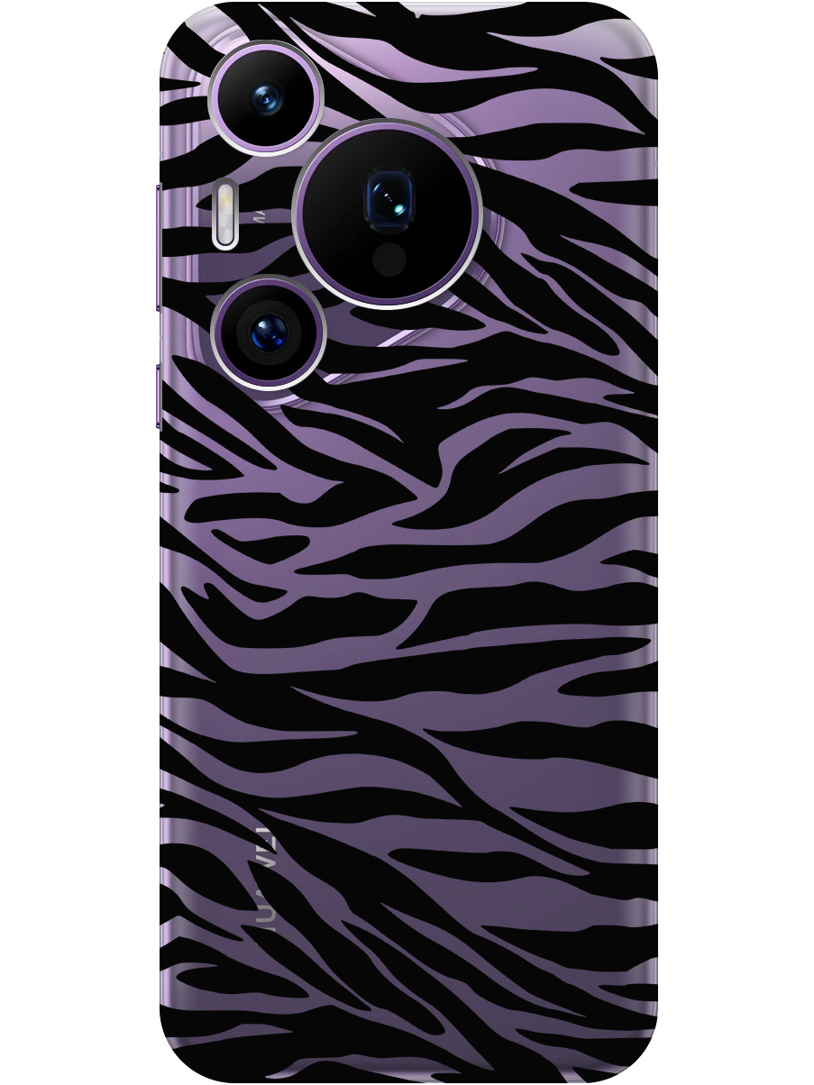 

Силиконовый чехол на Huawei Pura 70 Pro / 70 Pro+ с принтом "Зебра" прозрачный, Прозрачный;черный, 782625212