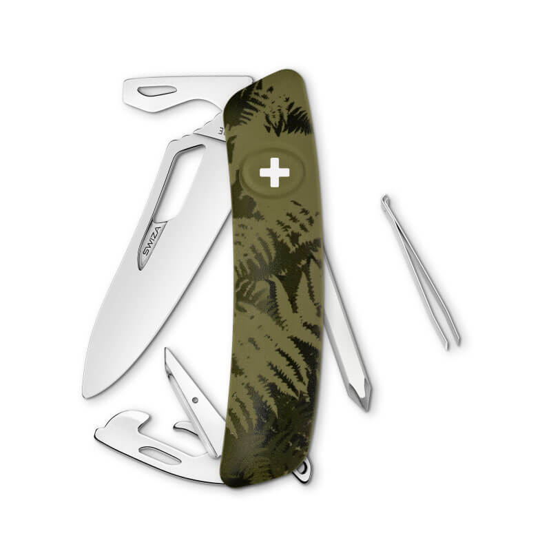 

Швейцарский нож SWIZA SH04 R Camouflage, 95 мм, 12 функций, камо зеленый (KSH.0040.2050)