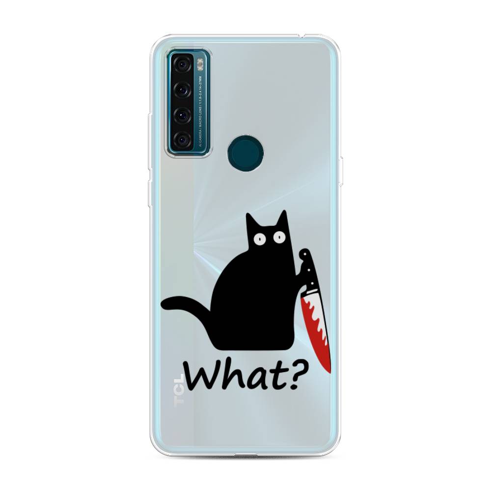 

Чехол для TCL 20 SE "Котик с ножом", Черный;красный, 290350-6