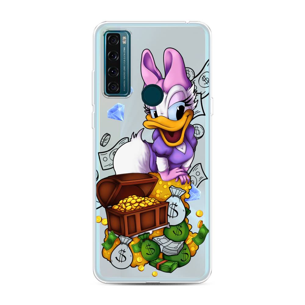 

Чехол для TCL 20 SE "Rich Daisy Duck", Коричневый;белый;фиолетовый, 290350-6