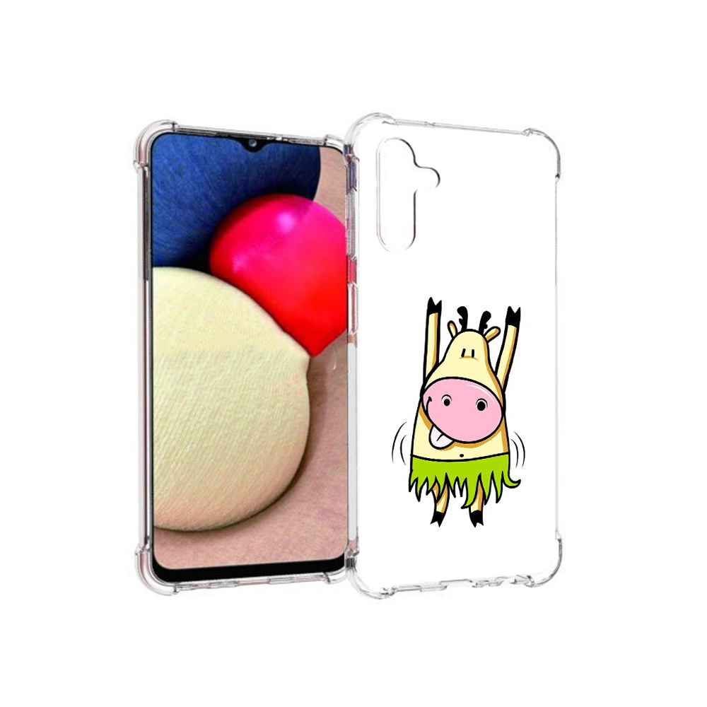 

Чехол MyPads Tocco для Samsung Galaxy A13 5G Веселая корова (PT172412.530.42), Прозрачный, Tocco