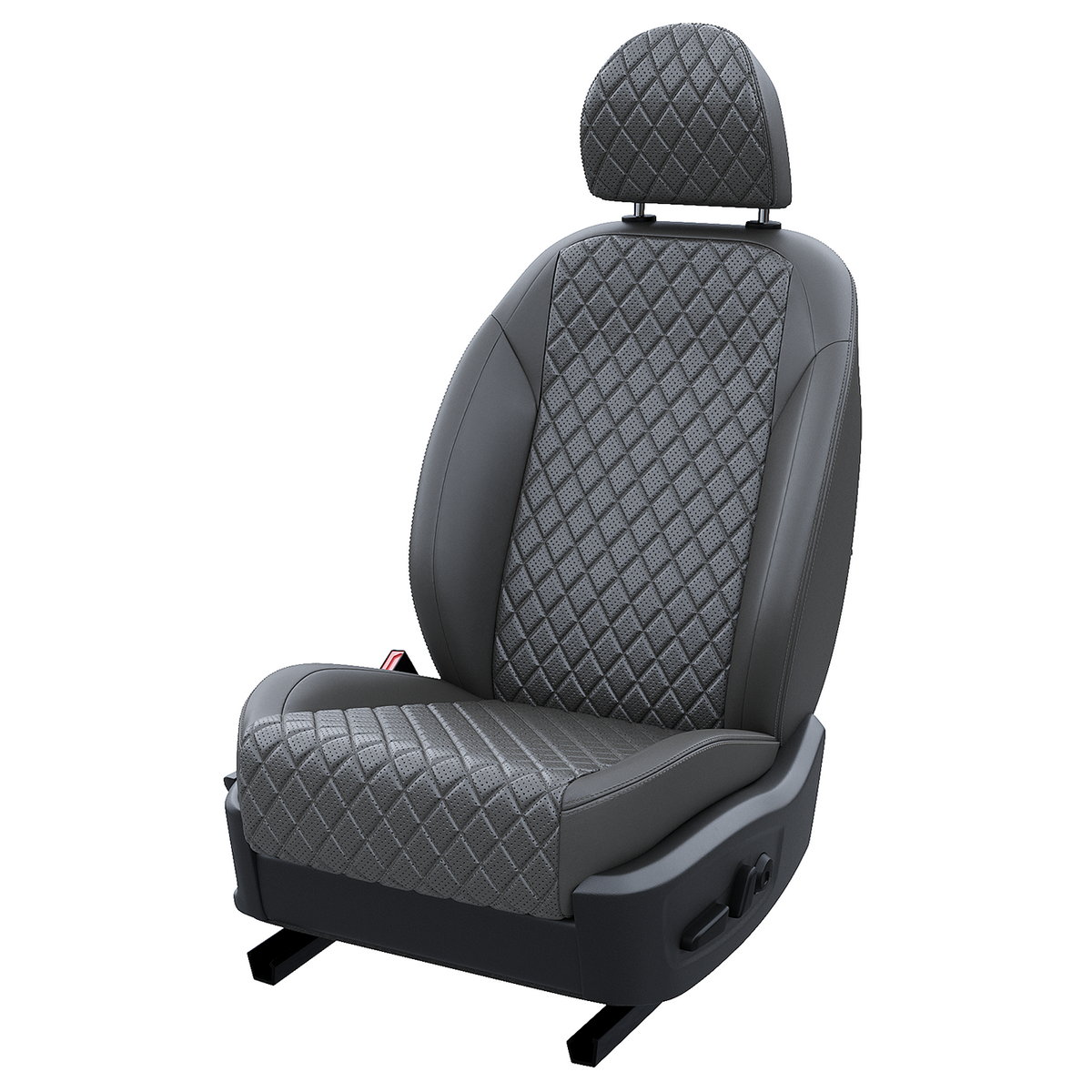 

Чехлы на сиденья АвтоЛето для Opel Antara 2006-2011 LA14562C338 Экокожа ромб Темно-Серый, LA1456