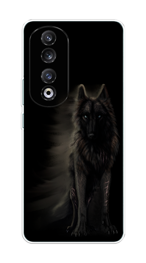 

Чехол на Honor 90 Pro "Туманный волк", Черный, 6121550-1