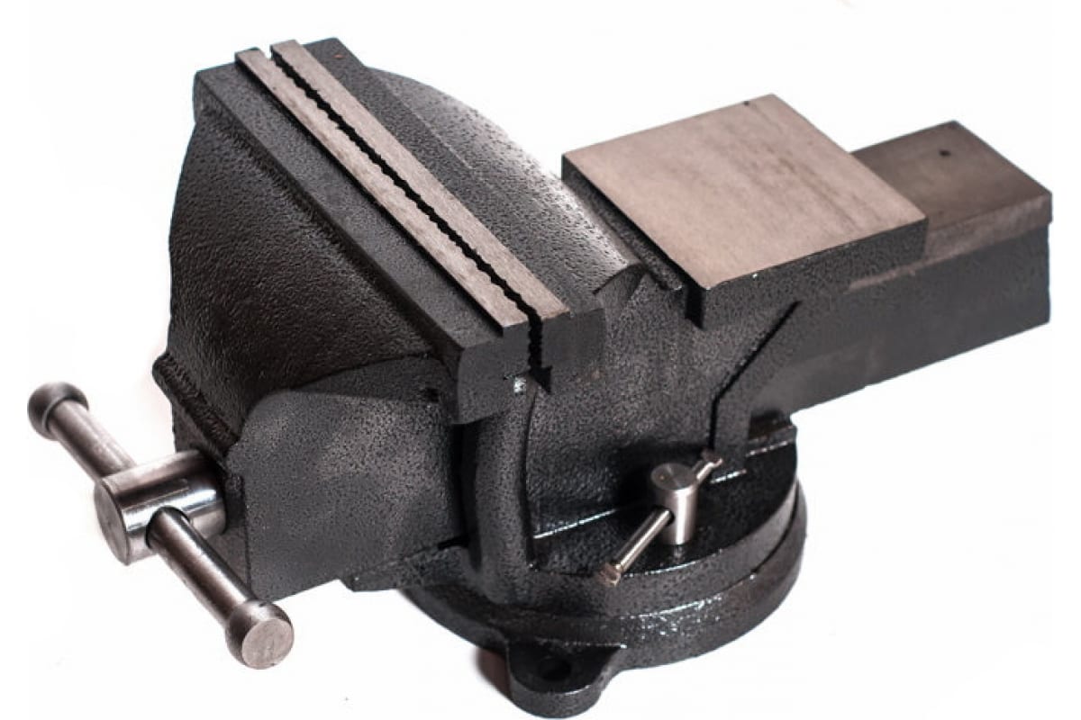 Тиски слесарные 200 мм Сервис Ключ (поворотные, с наковальней)