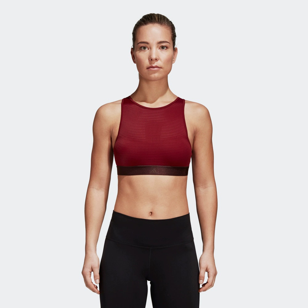 Топ женский Adidas Halter 2.0 Sport CZ8066 бордовый S