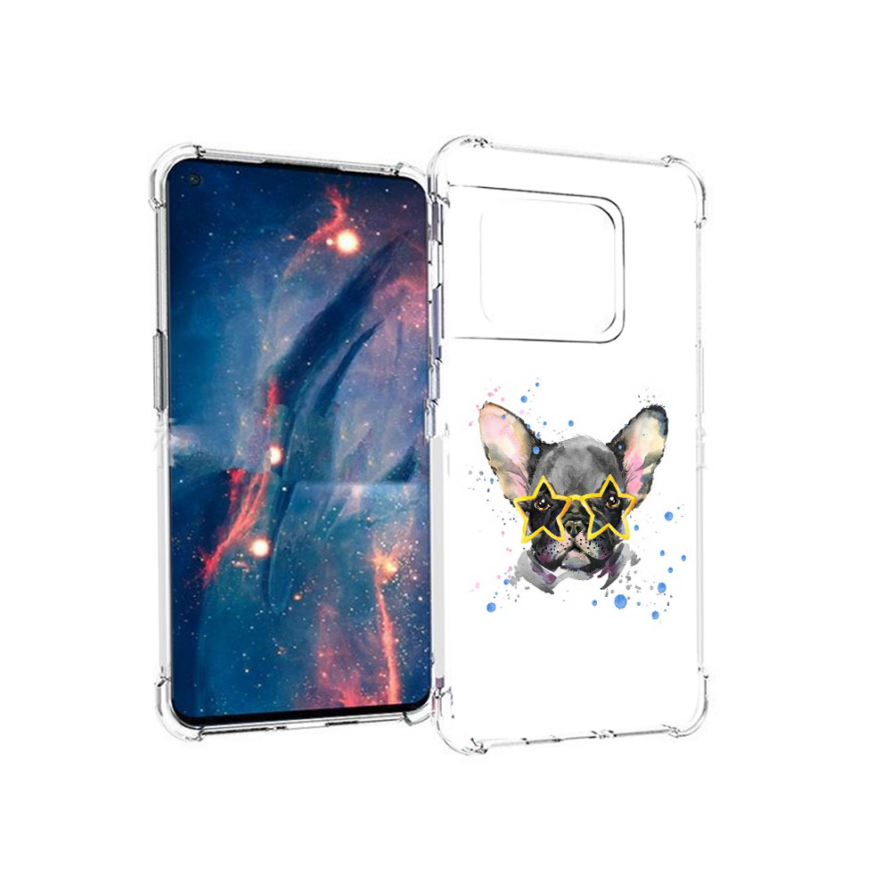 

Чехол MyPads Tocco для OnePlus 10 Pro буля в очках (PT224239.133.252), Прозрачный, Tocco