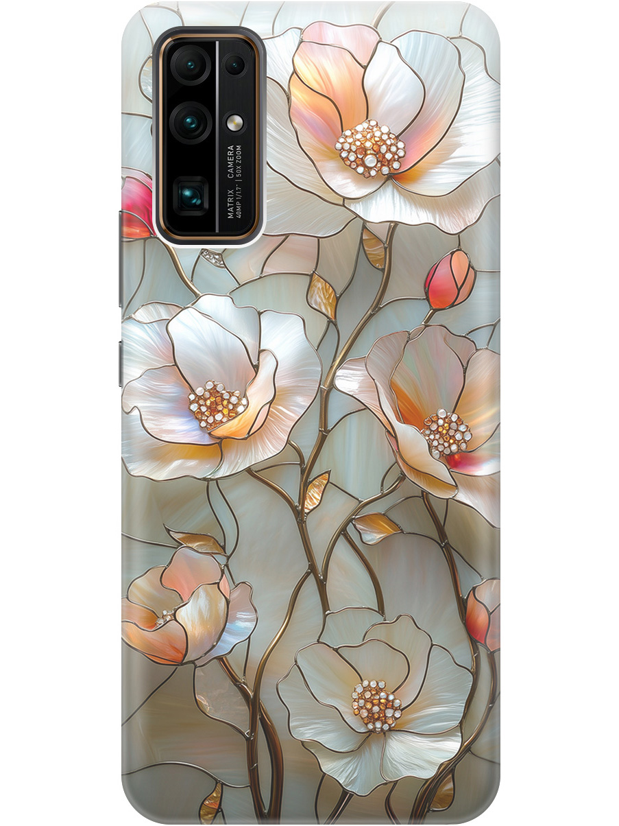 

Силиконовый чехол на Honor 30 с принтом "Фарфоровые цветы", Прозрачный;белый;черный, 722945823