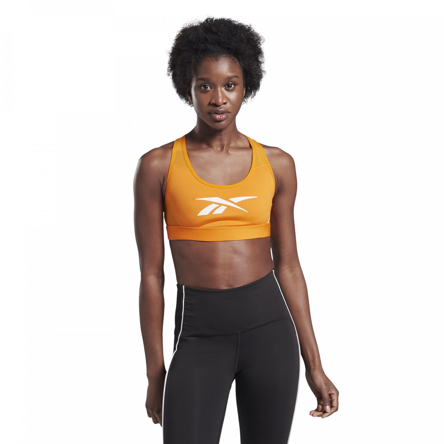 Топ женский Reebok S Hero Racer Pad Bra-Read FU2444 оранжевый 18 US