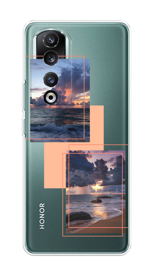 

Чехол на Honor 90 Pro "Sky collage", Розовый;прозрачный;синий, 6121550-1
