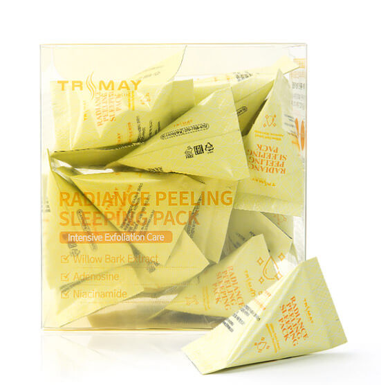 фото Отшелушивающая маска с ниацинамидом trimay radiance peeling sleeping pack , 20 шт.х3 гр.