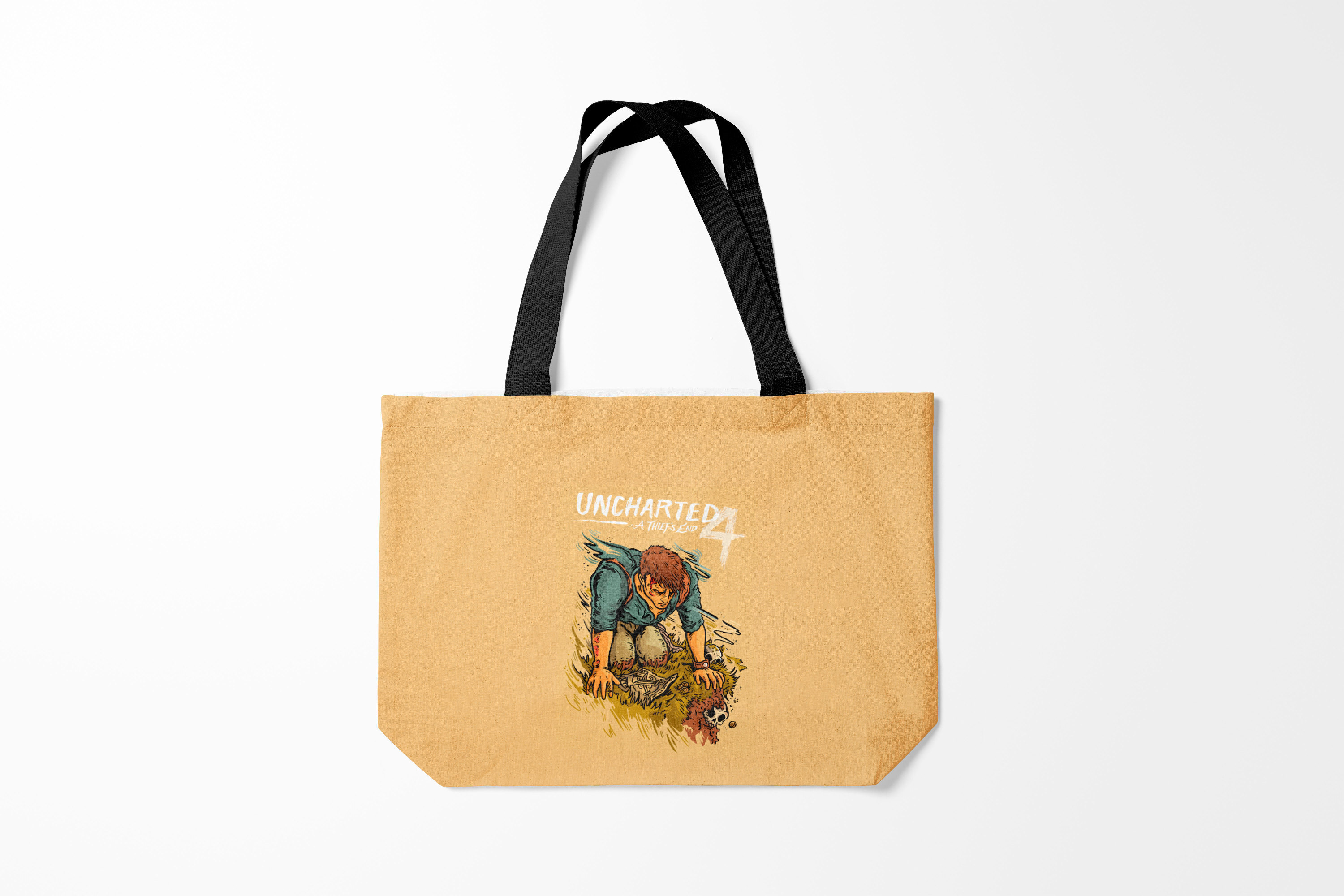 

Сумка шoппер унисекс Burnettie Uncharted Fallen Nathan, желтый, Uncharted Fallen Nathan