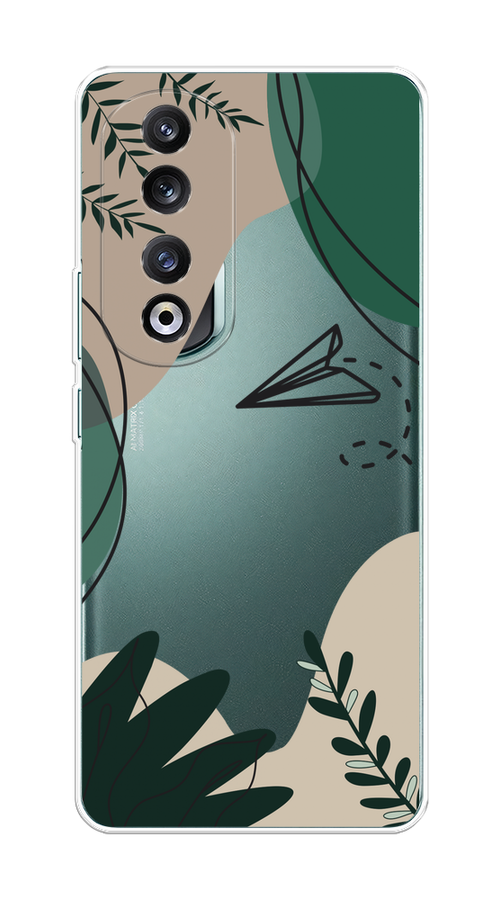 

Чехол на Honor 90 Pro "Secret Garden", Зеленый;бежевый;черный, 6121550-1