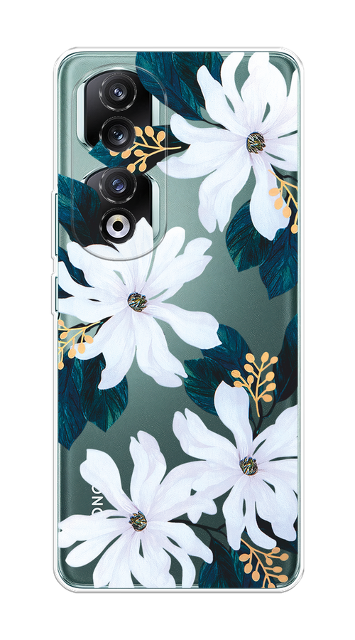

Чехол на Honor 90 Pro "Delilah Flower", Зеленый;белый, 6121550-1