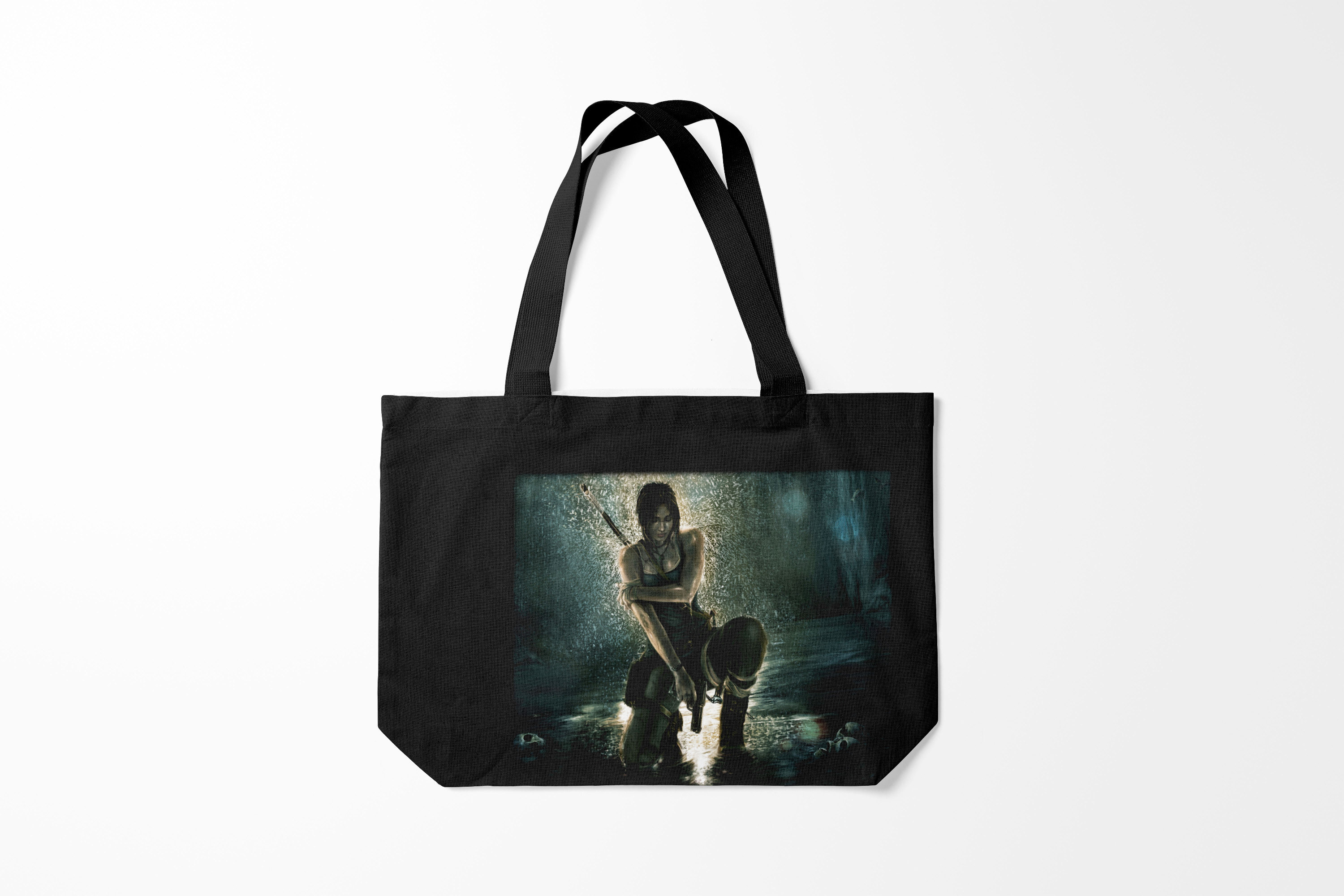 

Сумка шoппер унисекс Burnettie Tomb Raider, черный, Tomb Raider