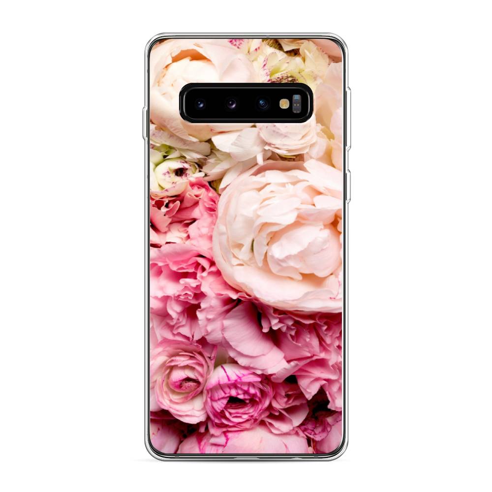 

Чехол Awog на Samsung Galaxy S10 "Пионы яркие", Разноцветный, 27050-8