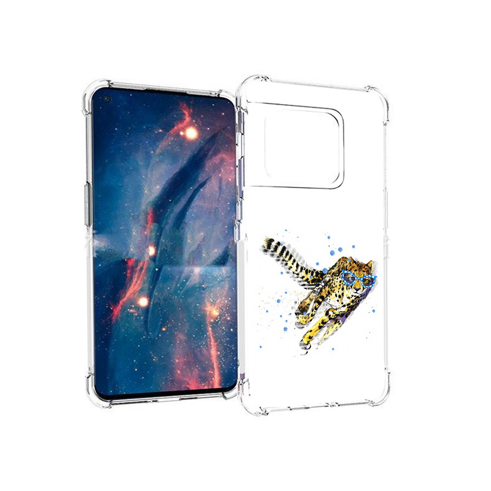 

Чехол MyPads Tocco для OnePlus 10 Pro гепард в очках (PT224239.133.287), Прозрачный, Tocco