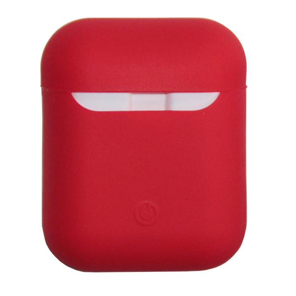 

Чехол для кейса наушников AirPods, AirPods 2 Soft touch <красный>