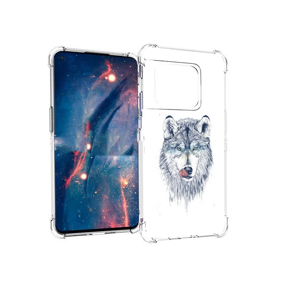 

Чехол MyPads Tocco для OnePlus 10 Pro голодгый волк (PT224239.133.292), Прозрачный, Tocco