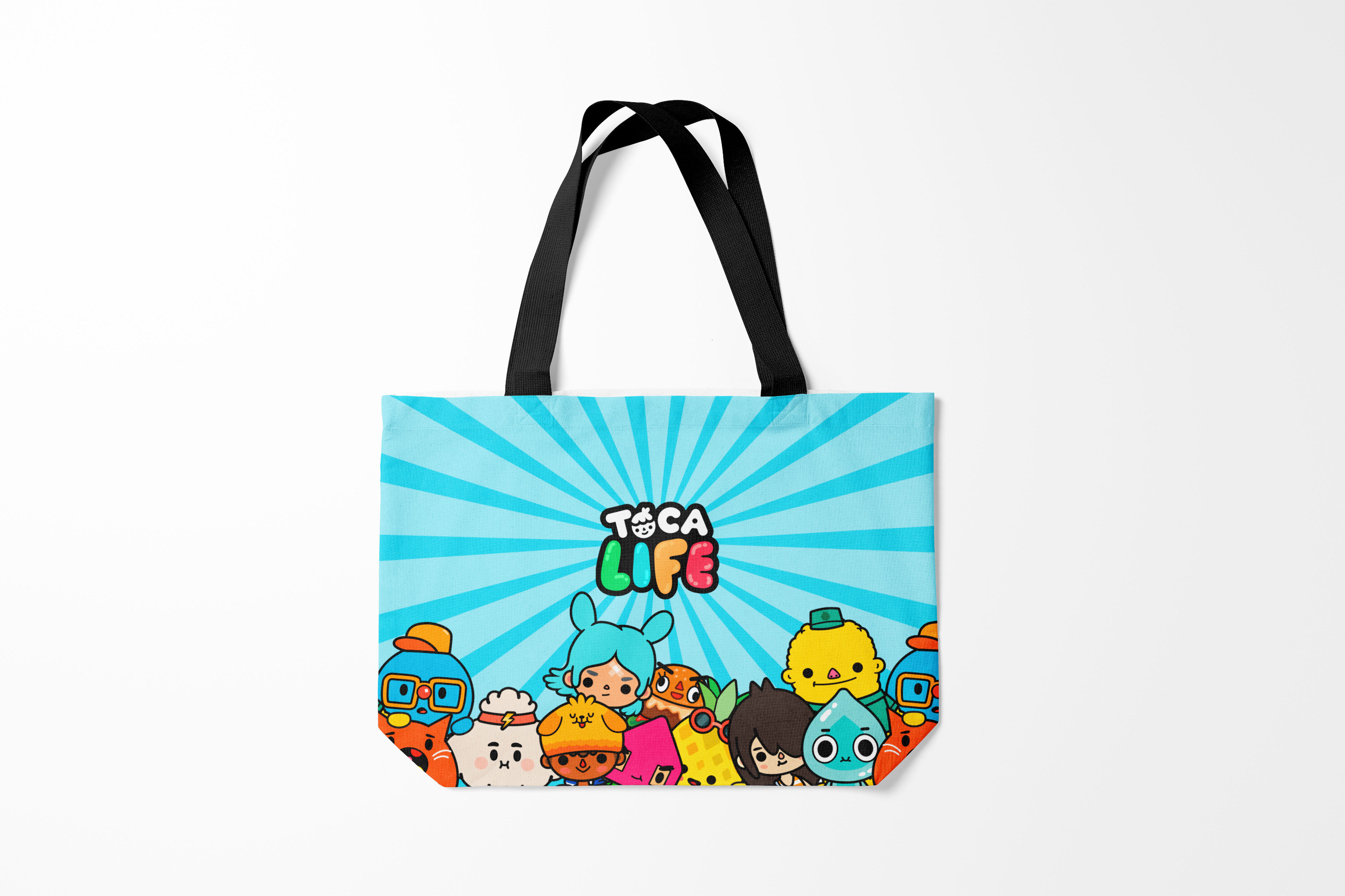 

Сумка шoппер унисекс Burnettie Toca Boca life, голубой, Toca Boca life
