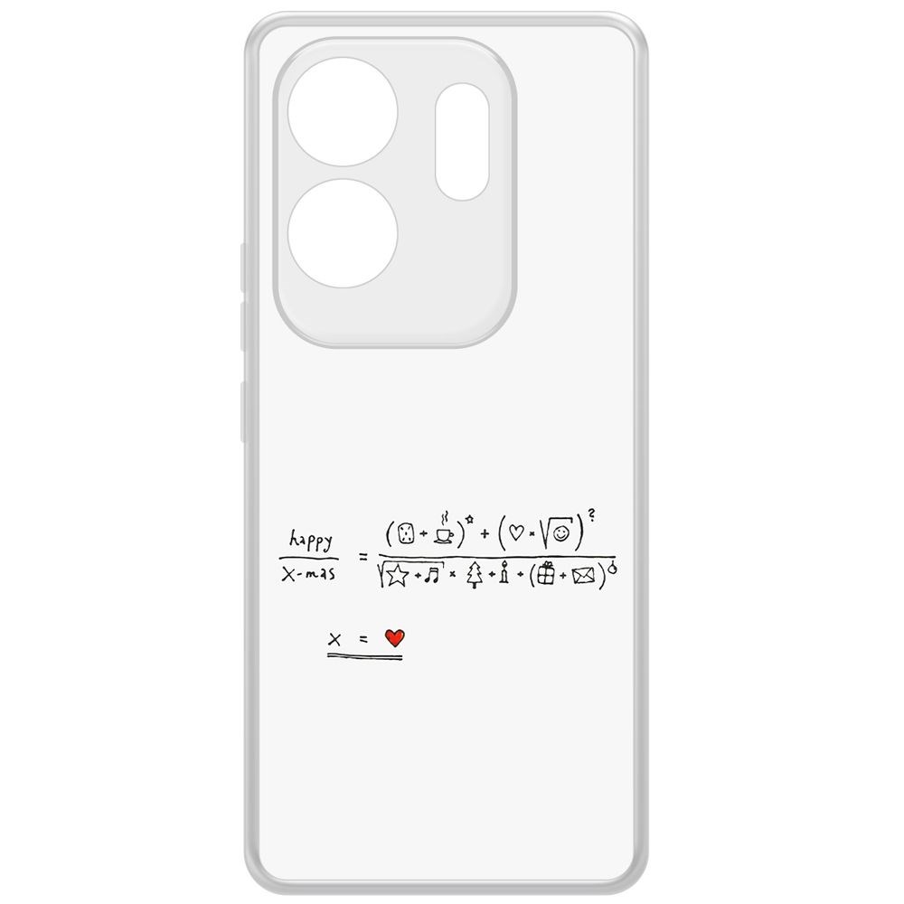 Чехол-накладка Krutoff Clear Case Праздничная формула для INFINIX Zero 30 4G