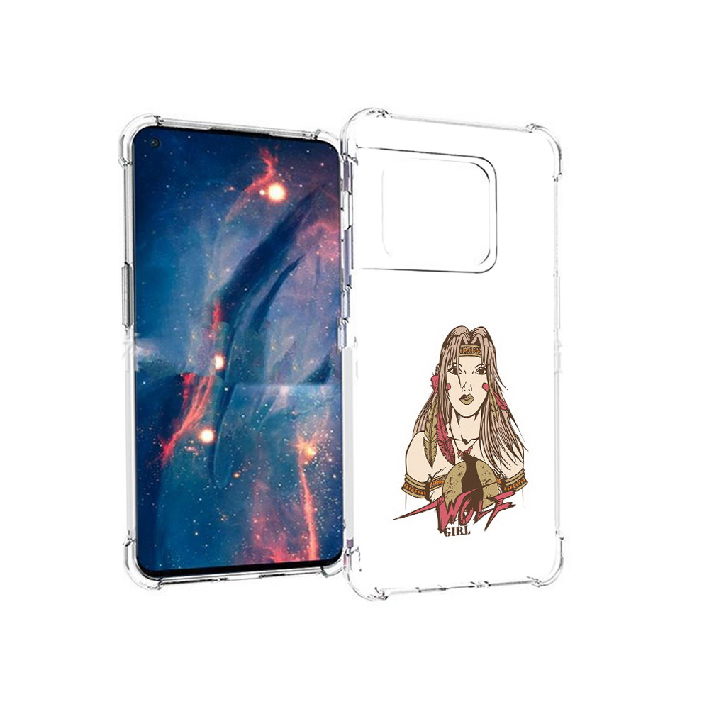 

Чехол MyPads Tocco для OnePlus 10 Pro девушка волк (PT224239.133.306), Прозрачный, Tocco