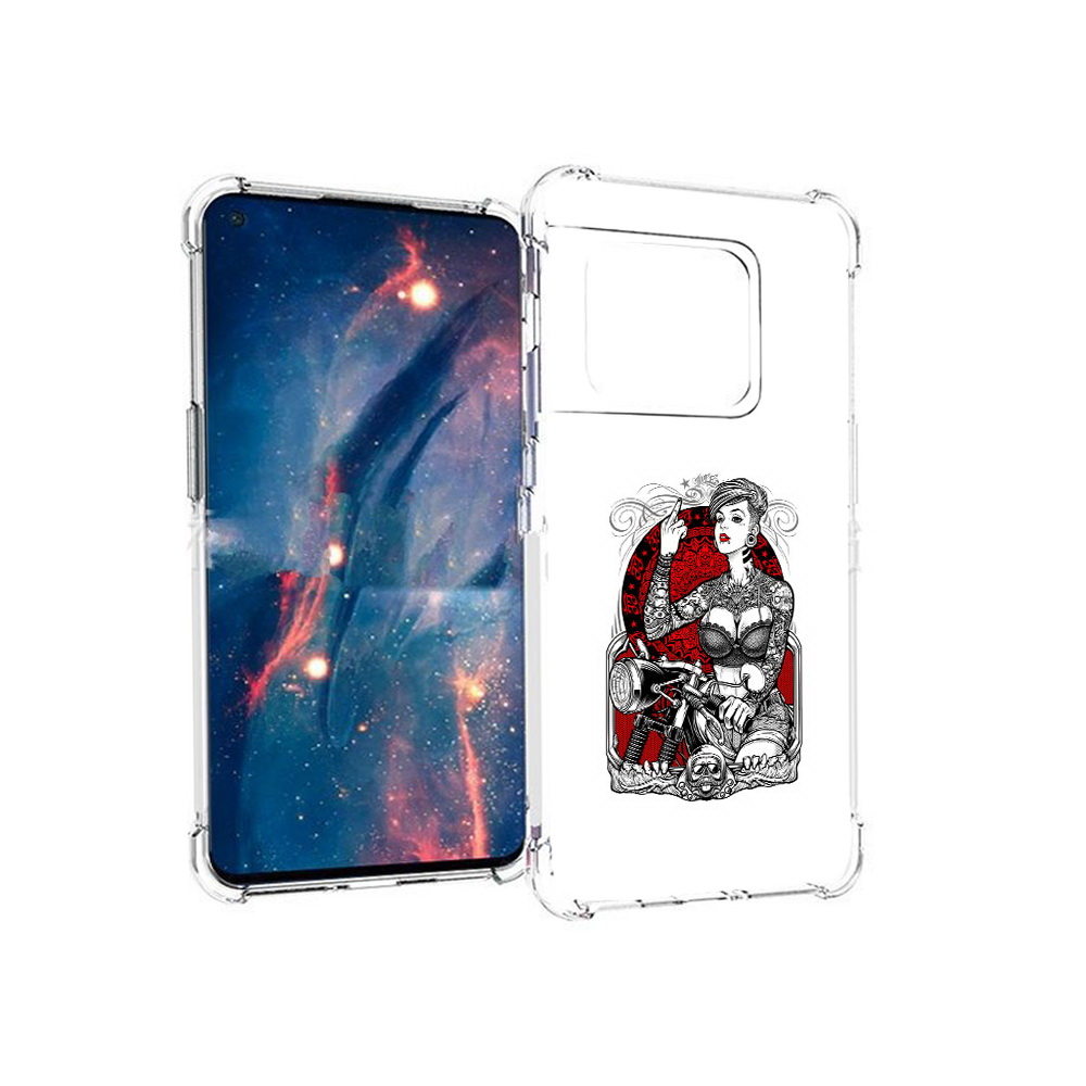 Чехол MyPads Tocco для OnePlus 10 Pro девушка на мотоцикле (PT224239.133.308)