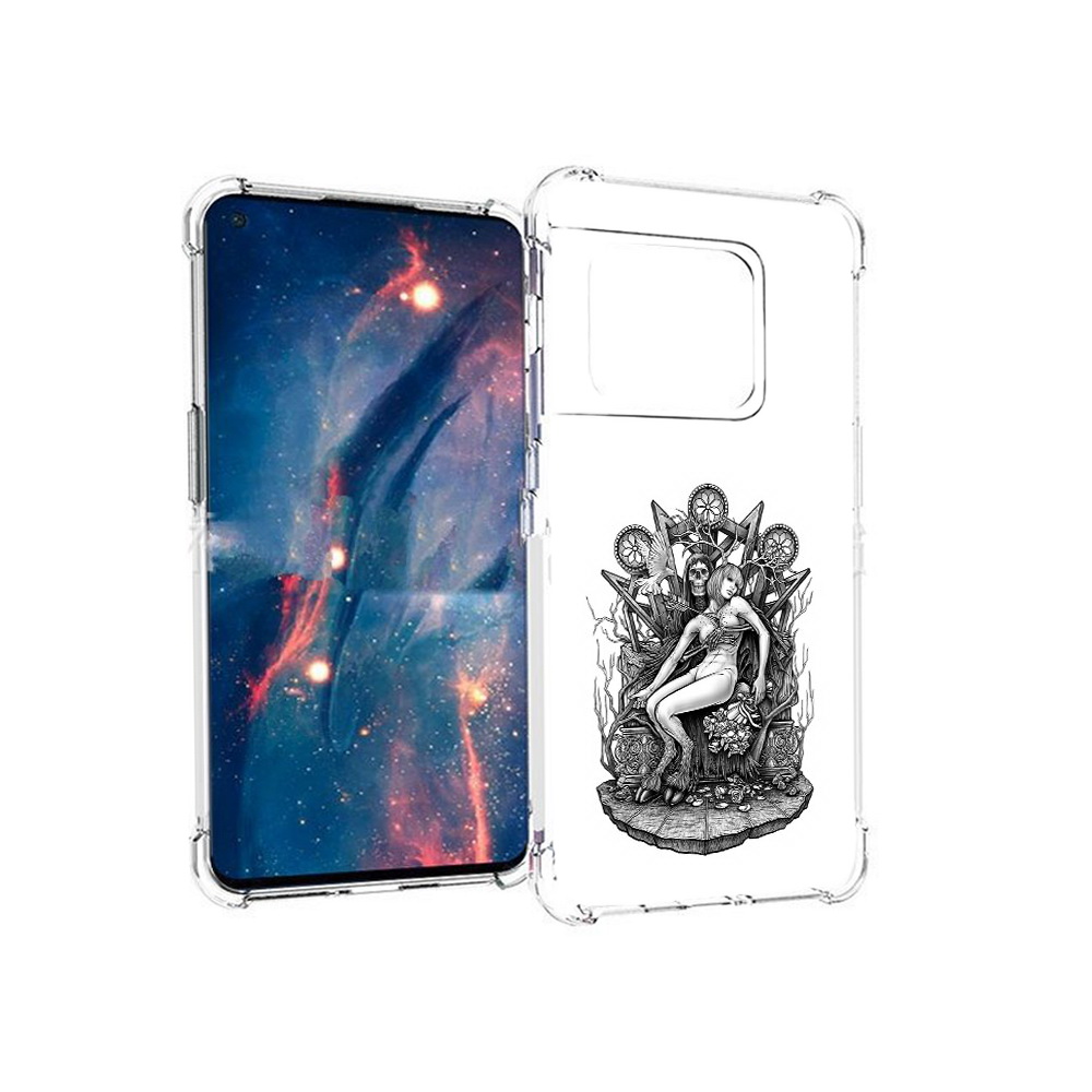 

Чехол MyPads Tocco для OnePlus 10 Pro девушка на троне (PT224239.133.309), Прозрачный, Tocco