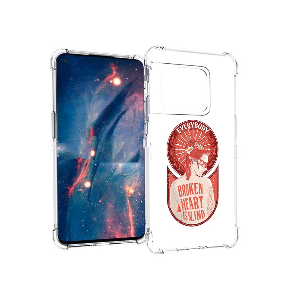 

Чехол MyPads Tocco для OnePlus 10 Pro девушка разбитое сердце (PT224239.133.310), Прозрачный, Tocco