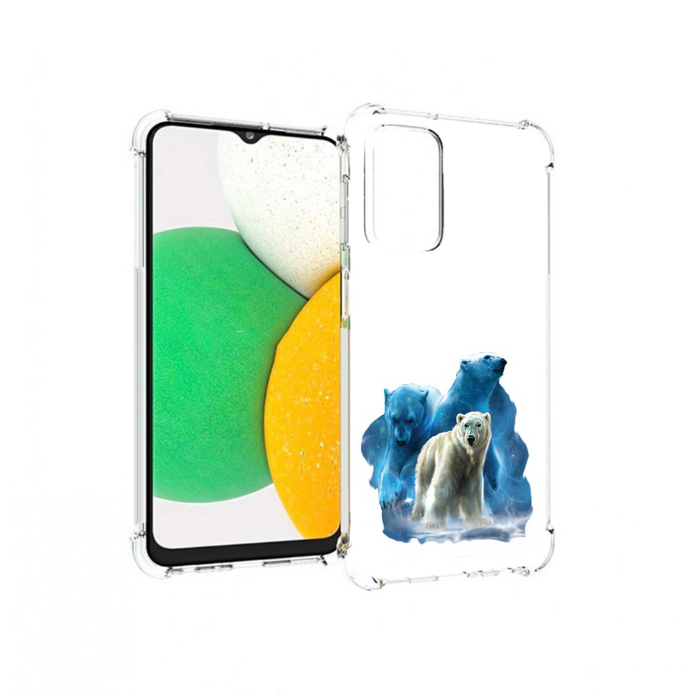 

Чехол MyPads Tocco для Samsung Galaxy A23 полярный медведь, Прозрачный, Tocco