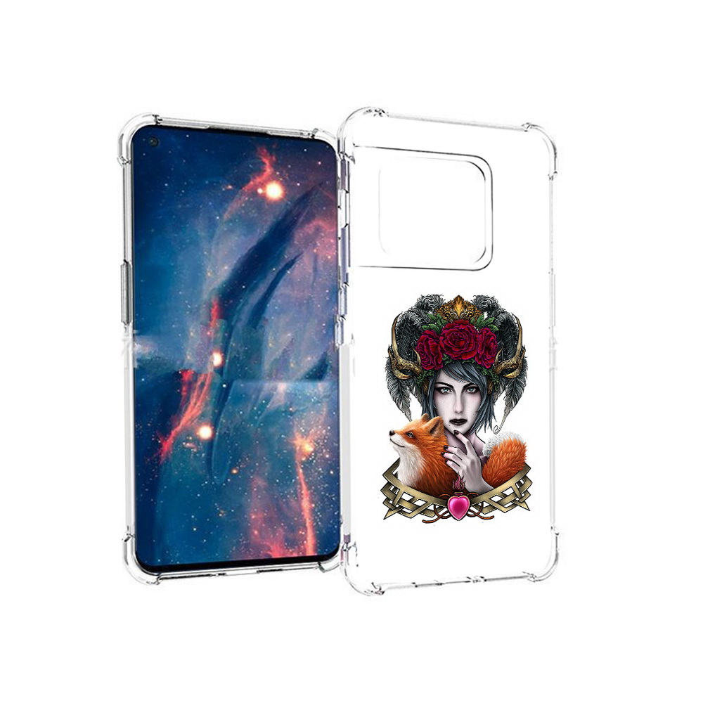 

Чехол MyPads Tocco для OnePlus 10 Pro девушка с лисой (PT224239.133.314), Прозрачный, Tocco