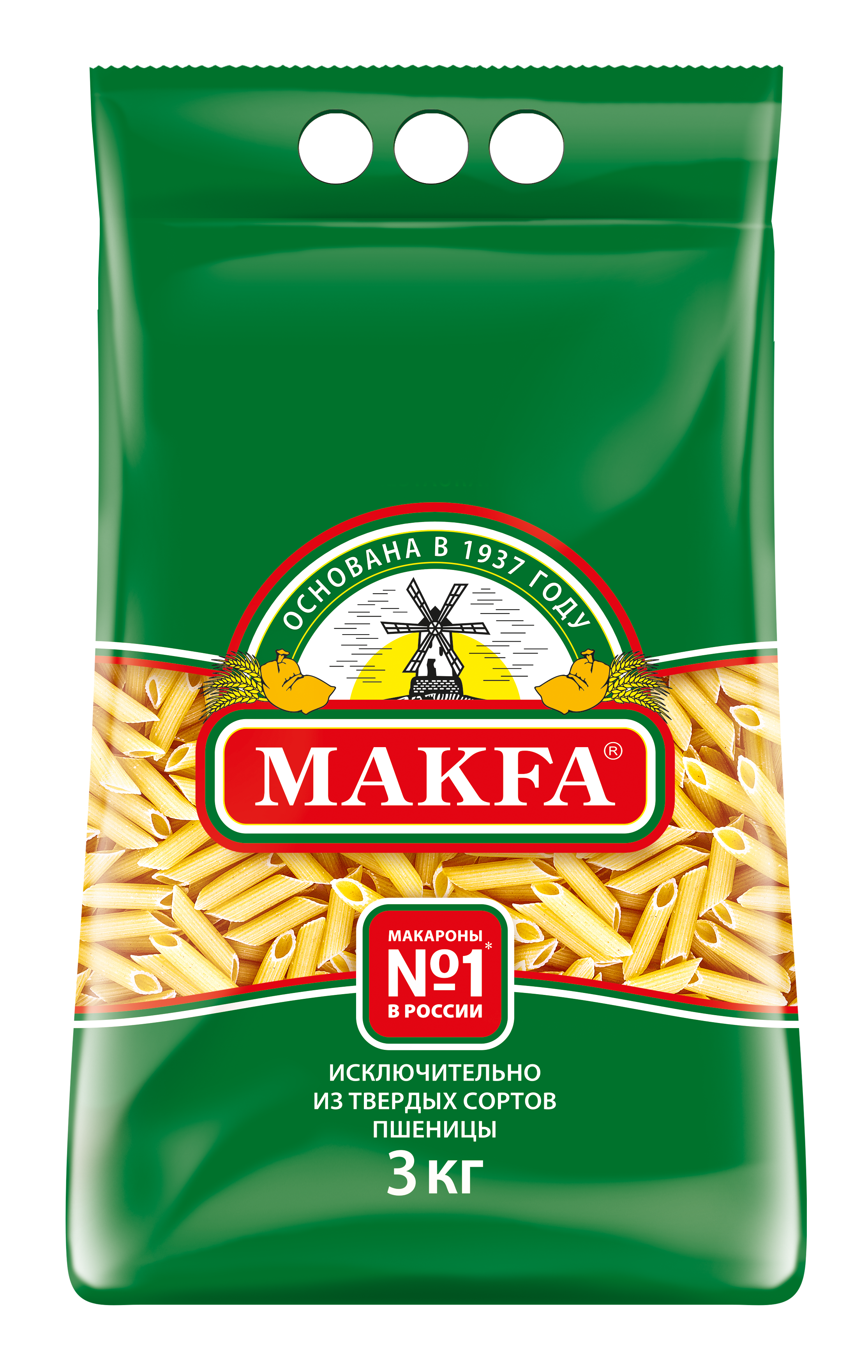 Макароны Makfa перья, 3 кг