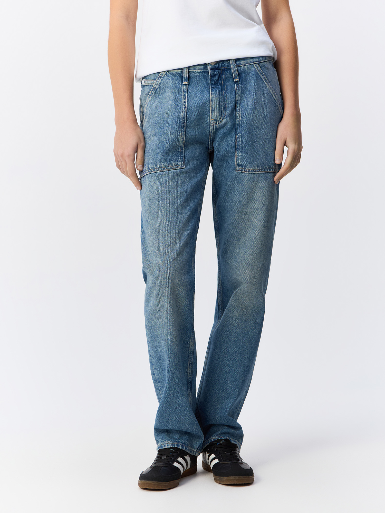 

Джинсы женские Calvin Klein Jeans J20J223644 синие 27/30, Синий, J20J223644