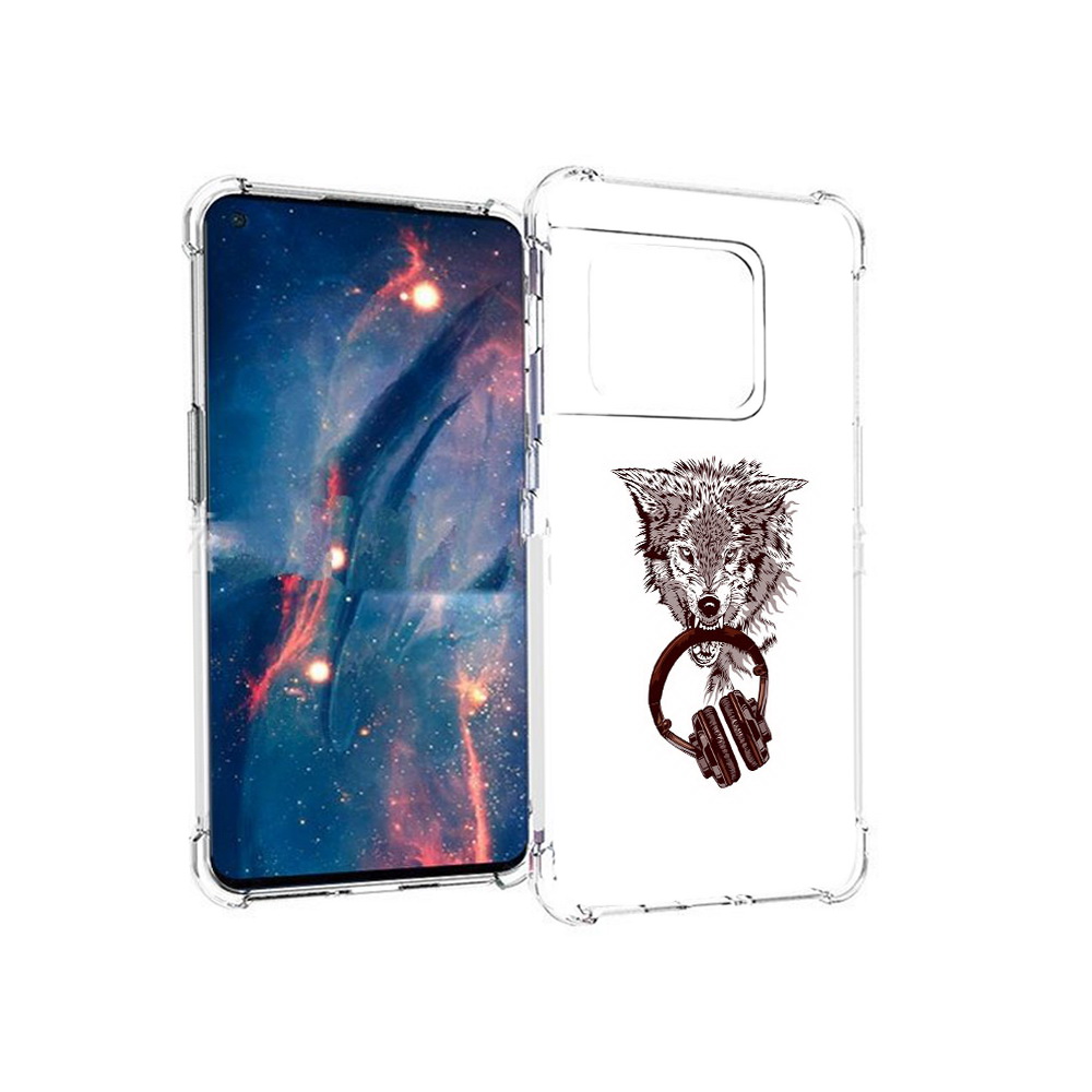 

Чехол MyPads Tocco для OnePlus 10 Pro дикий волк (PT224239.133.325), Прозрачный, Tocco